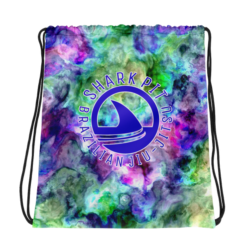 Colorful Shark Pit Drawstring Bag