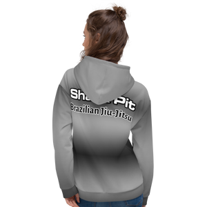 Unisex Gray Ombre Shark Pit Hoodie