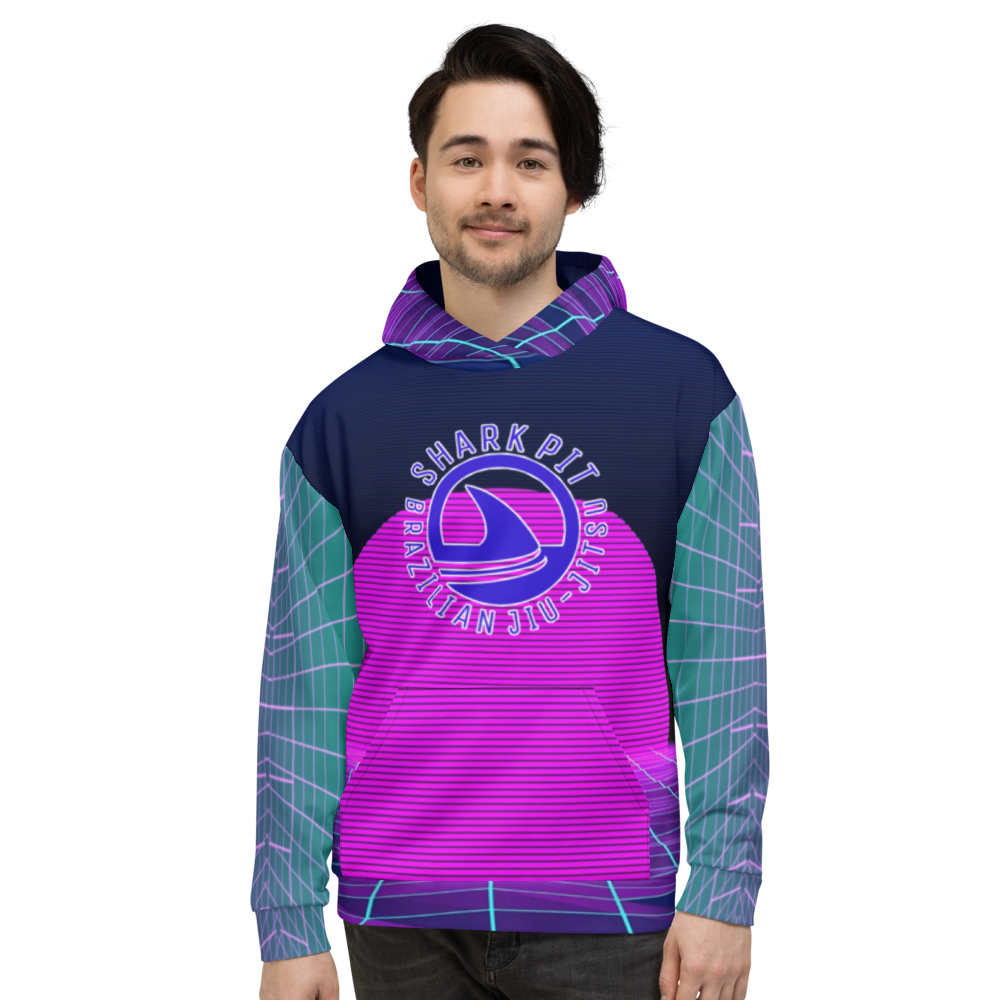 Unisex Synthwave Allover Print Hoodie