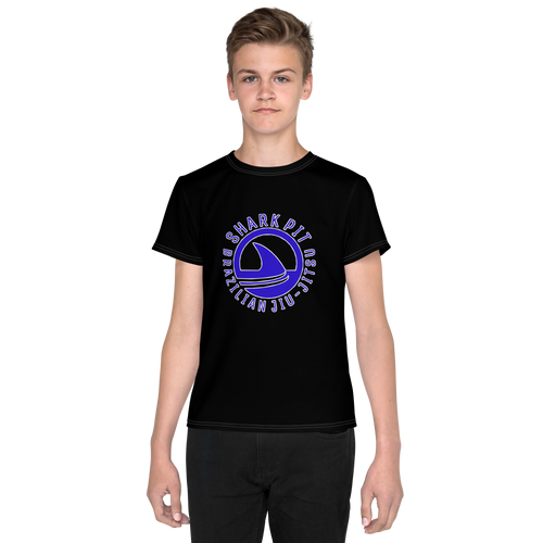 Youth Crew Neck T-shirt - Black SP Logo