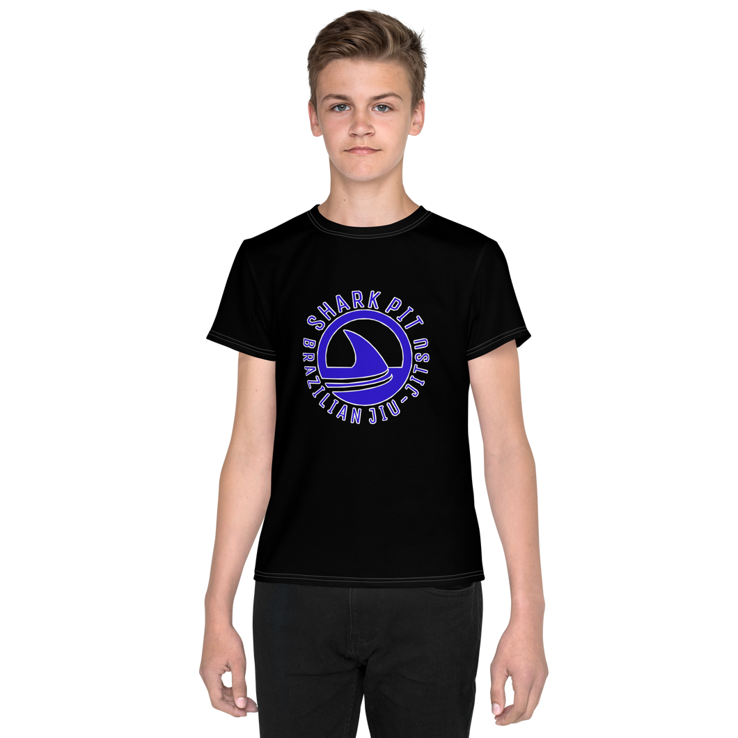 Youth Crew Neck T-shirt - Black SP Logo