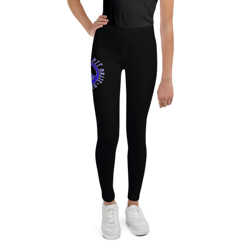 Youth Leggings - Black Shark Pit Logo