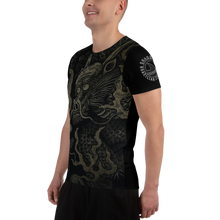 Short Sleeve Dragon Mesh Athletic T-shirt