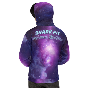 Shark Pit Logo Galaxy Allover Print Hoodie