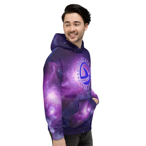 Shark Pit Logo Galaxy Allover Print Hoodie