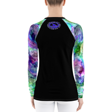 Women's Lady Shark Colorful Smoke Rash Guard