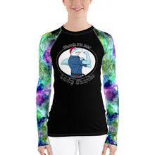 Women's Lady Shark Colorful Smoke Rash Guard