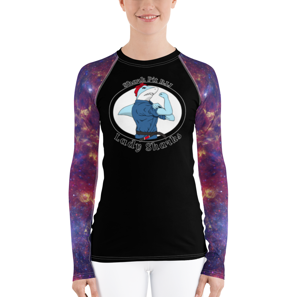 Women's Interstellar Lady Shark Rash Guard