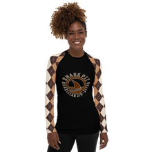 Women's Brown Argyle Shark Pit Rash Guard