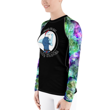 Women's Lady Shark Colorful Smoke Rash Guard
