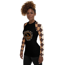 Women's Brown Argyle Shark Pit Rash Guard