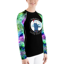 Women's Lady Shark Colorful Smoke Rash Guard
