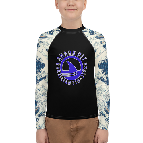 Youth Shark Pit Logo Rash Guard