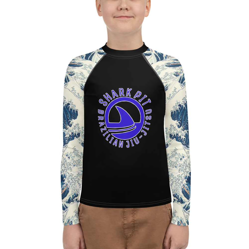Youth Shark Pit Logo Rash Guard
