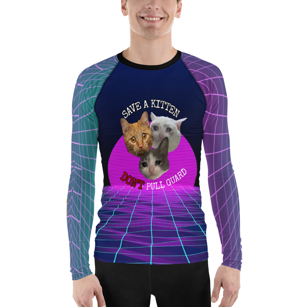 Men's Save a Kitten Rash Guard