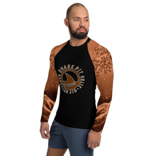 Men's Ranked Shark Pit Logo Rash Guard - Brown Belt