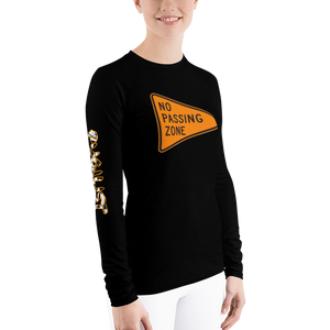 NO PASSING ZONE Women's Rash Guard