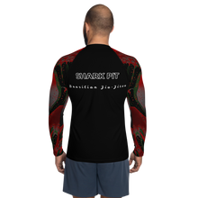 Men's Ranked Shark Pit Logo Rash Guard - Black Belt