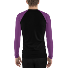 Shark Pit Jiu Jitsu Ranked Men's Rash Guard - Purple Belt
