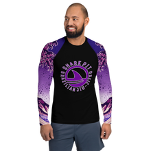 Men's Ranked Shark Pit Logo Rash Guard - Purple Belt