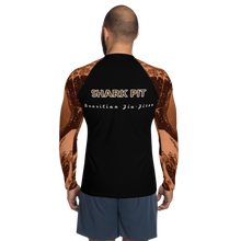 Men's Ranked Shark Pit Logo Rash Guard - Brown Belt