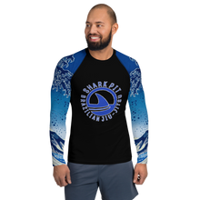 Men's Ranked Shark Pit Logo Rash Guard - Blue Belt