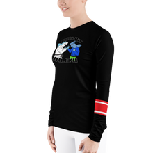 Shark Pit Jiu Jitsu Ranked Women's Rash Guard - Black Belt