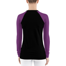 Shark Pit Jiu Jitsu Ranked Women's Rash Guard - Purple Belt