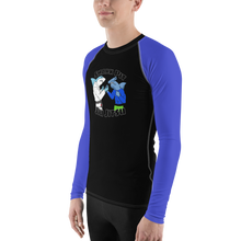 Shark Pit Jiu Jitsu Ranked Men's Rash Guard - Blue Belt