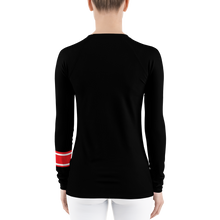 Shark Pit Jiu Jitsu Ranked Women's Rash Guard - Black Belt