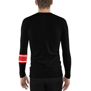 Shark Pit Jiu Jitsu Ranked Men's Rash Guard - Black Belt