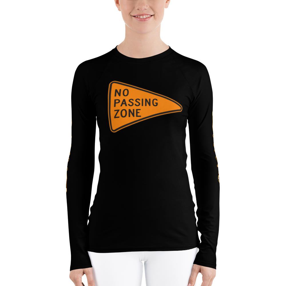 NO PASSING ZONE Women's Rash Guard