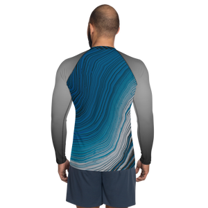 Men's Swirl Shark Pit Rash Guard