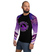 Men's Ranked Shark Pit Logo Rash Guard - Purple Belt