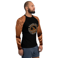 Men's Ranked Shark Pit Logo Rash Guard - Brown Belt