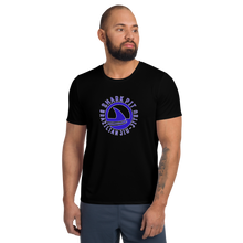 Shark Pit Logo Men's Athletic T-shirt - Solid Black