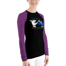 Shark Pit Jiu Jitsu Ranked Women's Rash Guard - Purple Belt