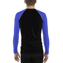 Shark Pit Jiu Jitsu Ranked Men's Rash Guard - Blue Belt