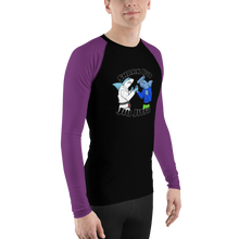 Shark Pit Jiu Jitsu Ranked Men's Rash Guard - Purple Belt