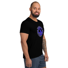 Shark Pit Logo Men's Athletic T-shirt - Solid Black