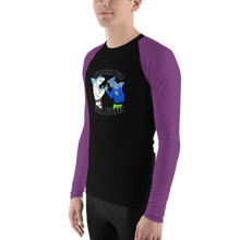 Shark Pit Jiu Jitsu Ranked Men's Rash Guard - Purple Belt