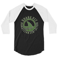 3/4 Sleeve Shark Pit Vintage Green Raglan Shirt