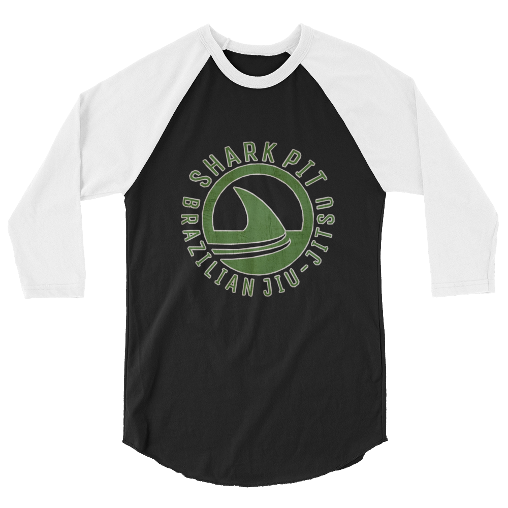 3/4 Sleeve Shark Pit Vintage Green Raglan Shirt