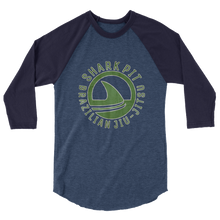3/4 Sleeve Shark Pit Vintage Green Raglan Shirt