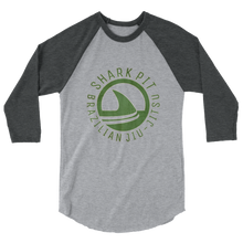 3/4 Sleeve Shark Pit Vintage Green Raglan Shirt