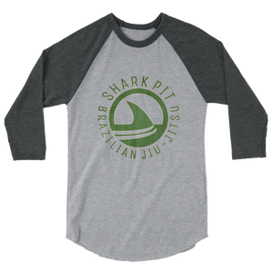 3/4 Sleeve Shark Pit Vintage Green Raglan Shirt