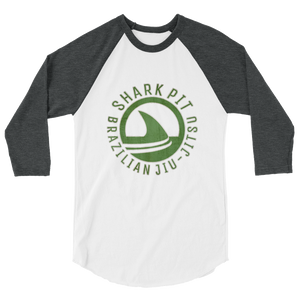 3/4 Sleeve Shark Pit Vintage Green Raglan Shirt