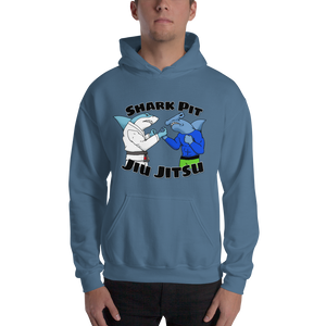 Unisex Cartoon Shark Pit Logo Hoodie