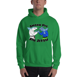 Unisex Cartoon Shark Pit Logo Hoodie