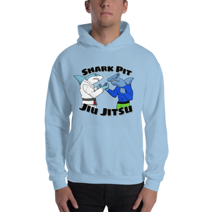 Unisex Cartoon Shark Pit Logo Hoodie